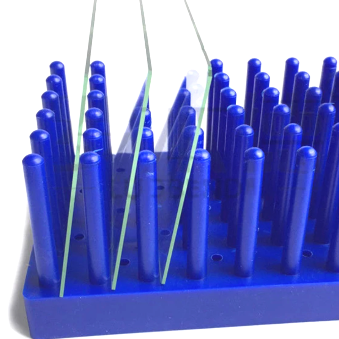 Plastic holder for drying leather parts