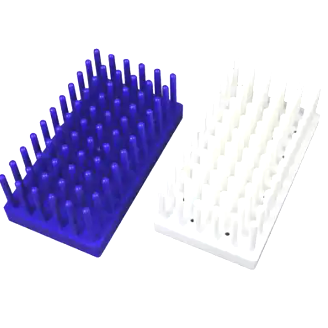 Plastic holder for drying leather parts
