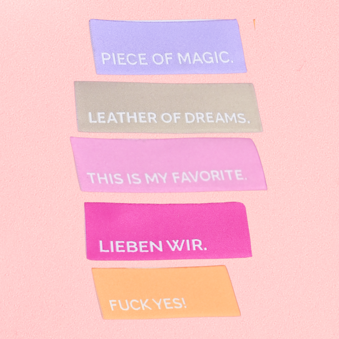 Textiletiketten PASTEL-Collection