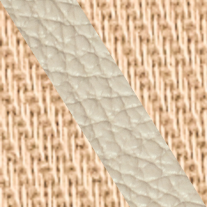 Sand mit taupe Lederstreifen