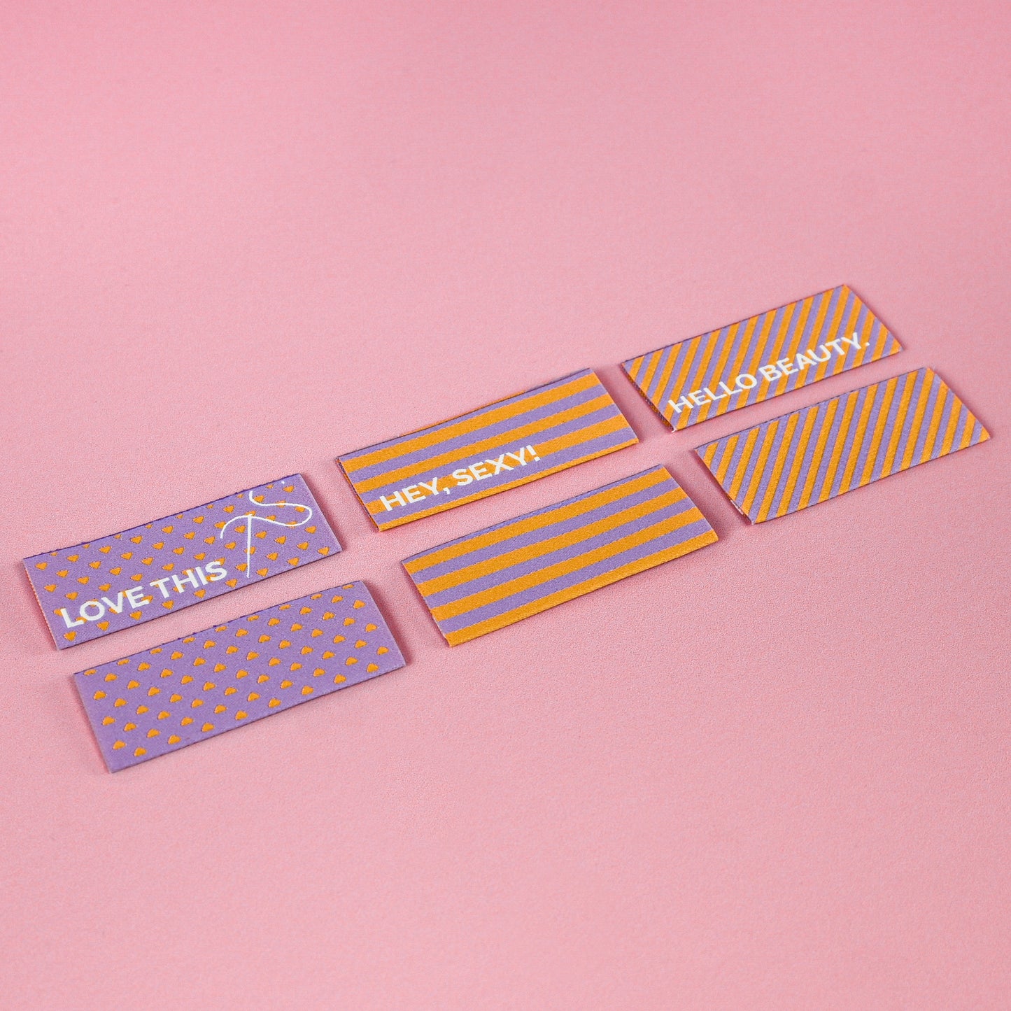 Textile labels set of 5