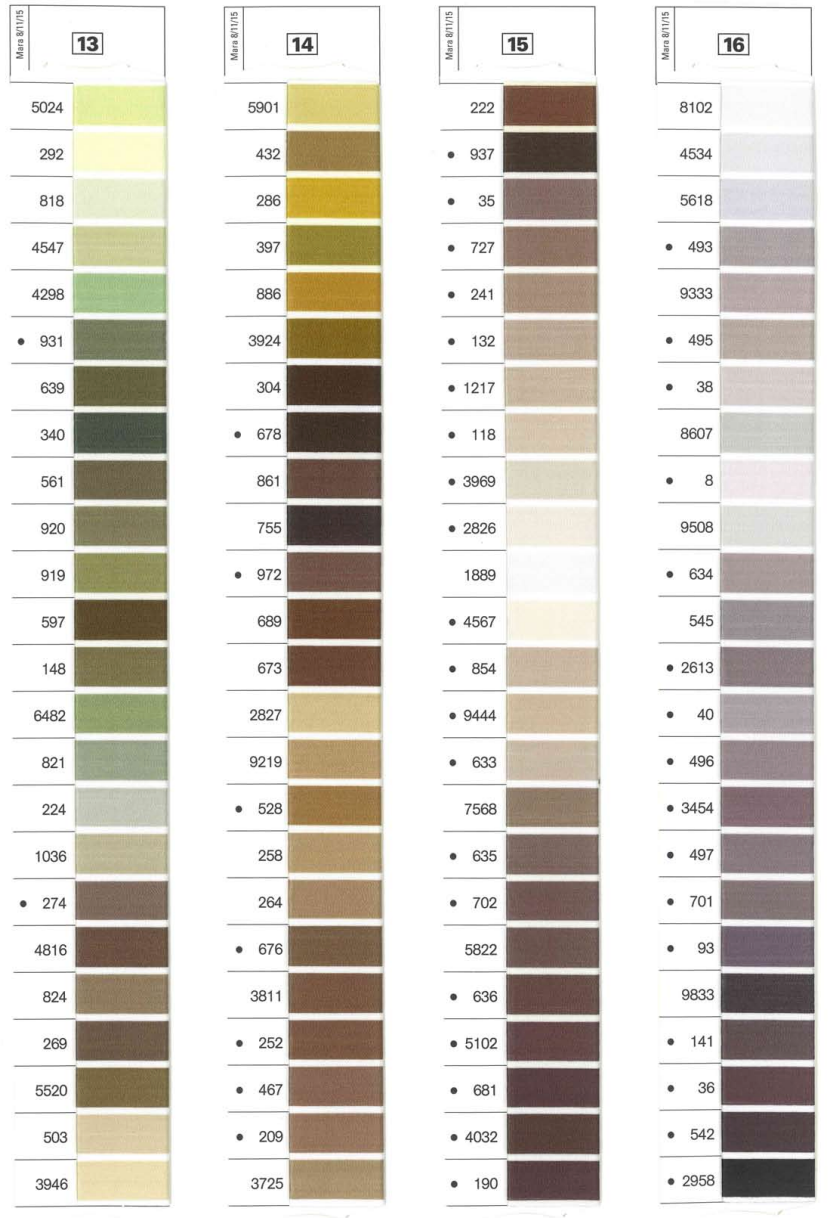 Fil à coudre couleurs spéciales