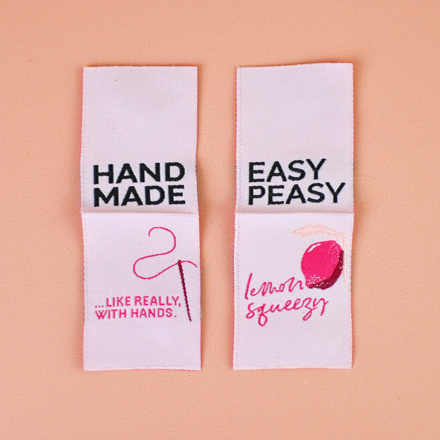 Textile labels set of 5