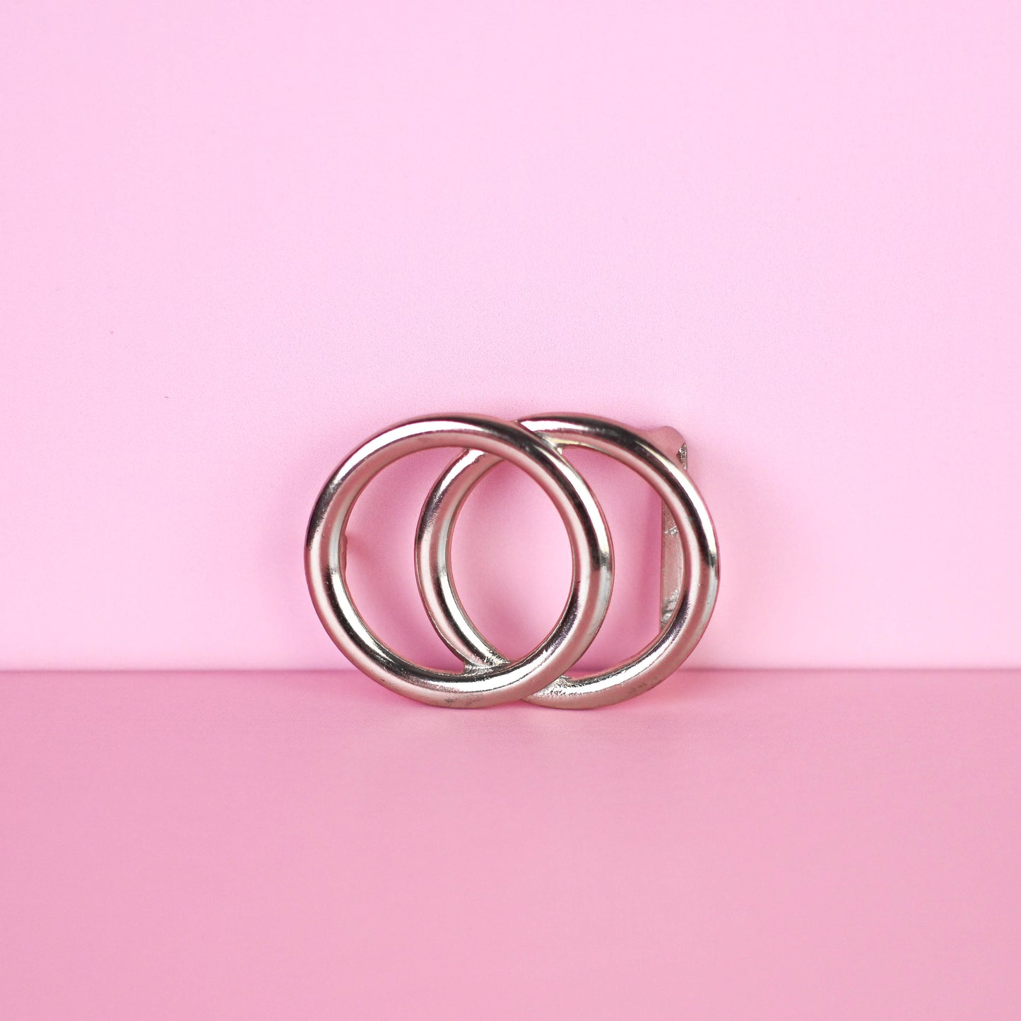 Gürtelschließe Ringe Silver, 3cm