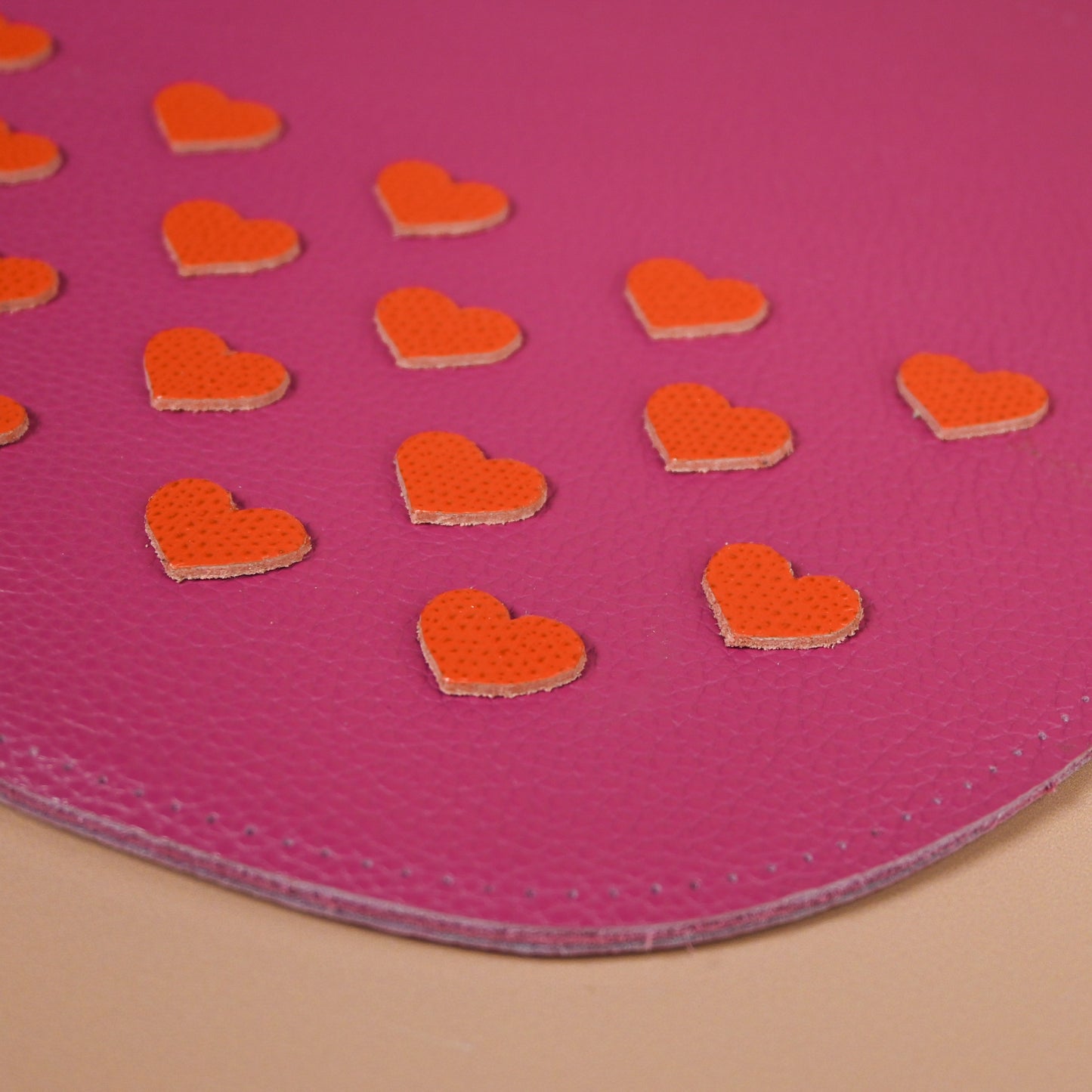 Applique Cœur, set de 18 pièces