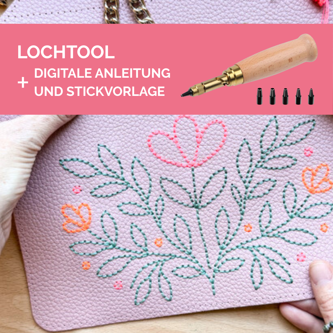 Digitale Anleitung & Vorlage zum Besticken deiner Tauschklappe, designt by Lieselou