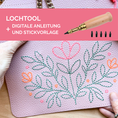 Digitale Anleitung & Vorlage zum Besticken deiner Tauschklappe, designt by Lieselou
