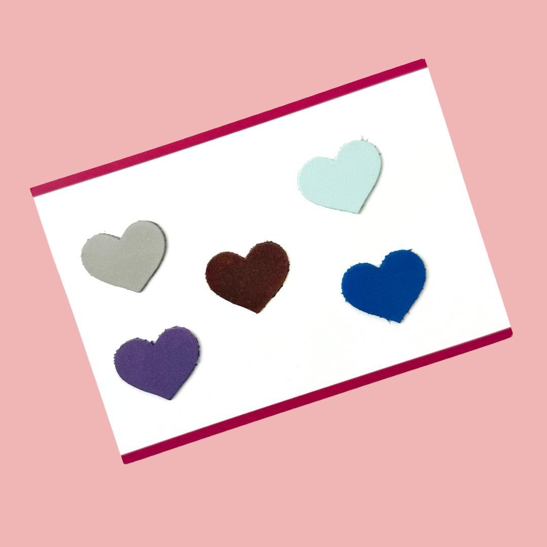 Sample fan for leather sample