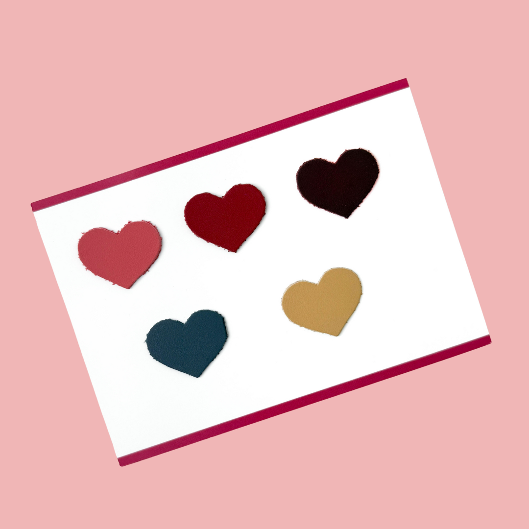 Sample fan for leather sample