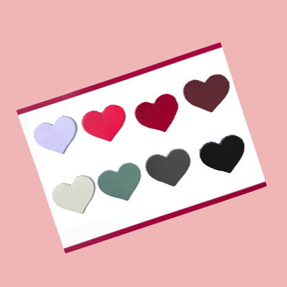 Sample fan for leather sample