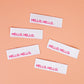 Textile labels small
