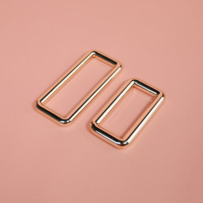 Square ring for webbing, various sizes