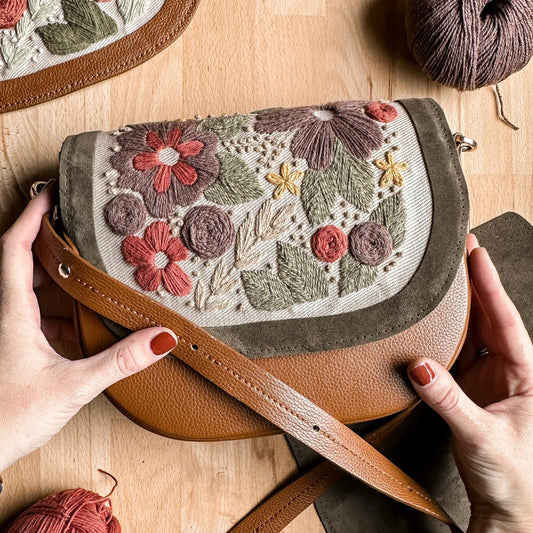 Lieselou embroidery stabilizer & instructions for saddle bag flap